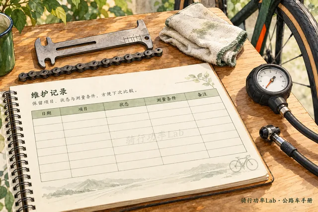 维护记录保留项目、状态与测量条件，方便下次比较。